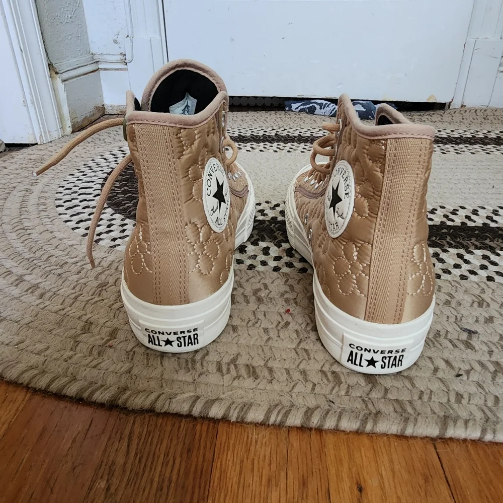 Converse Tan High-Top Sneakers